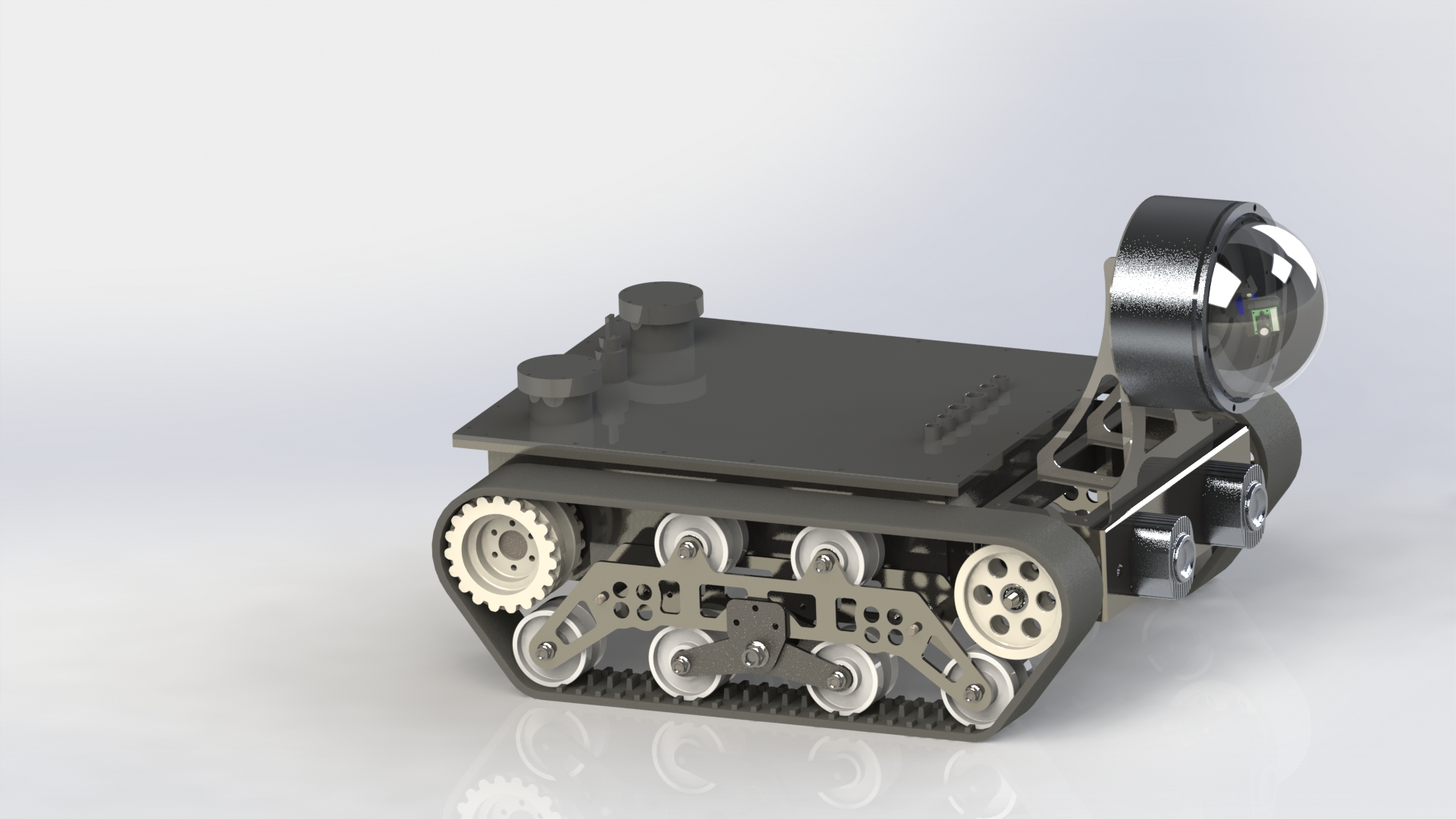 T80-650  Tracked robot chassis （waterproof type）