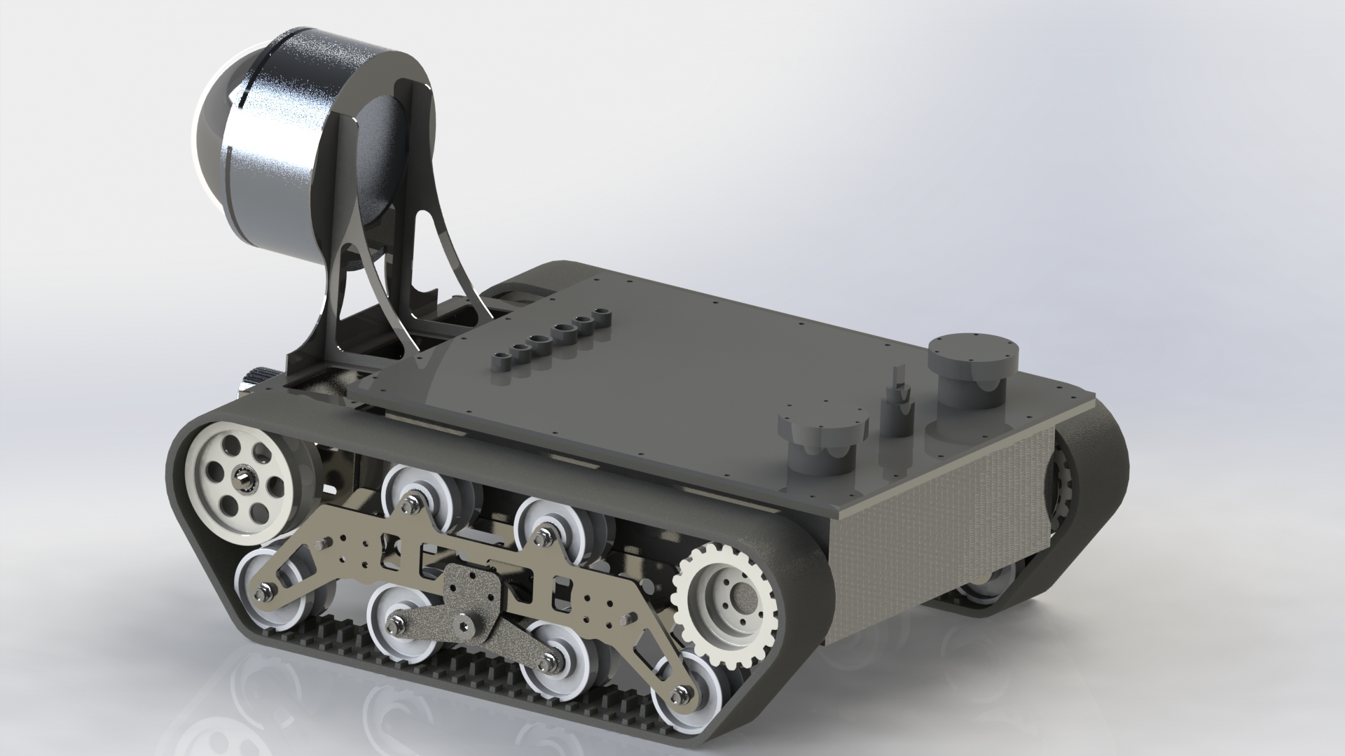 T80-650  Tracked robot chassis （waterproof type）
