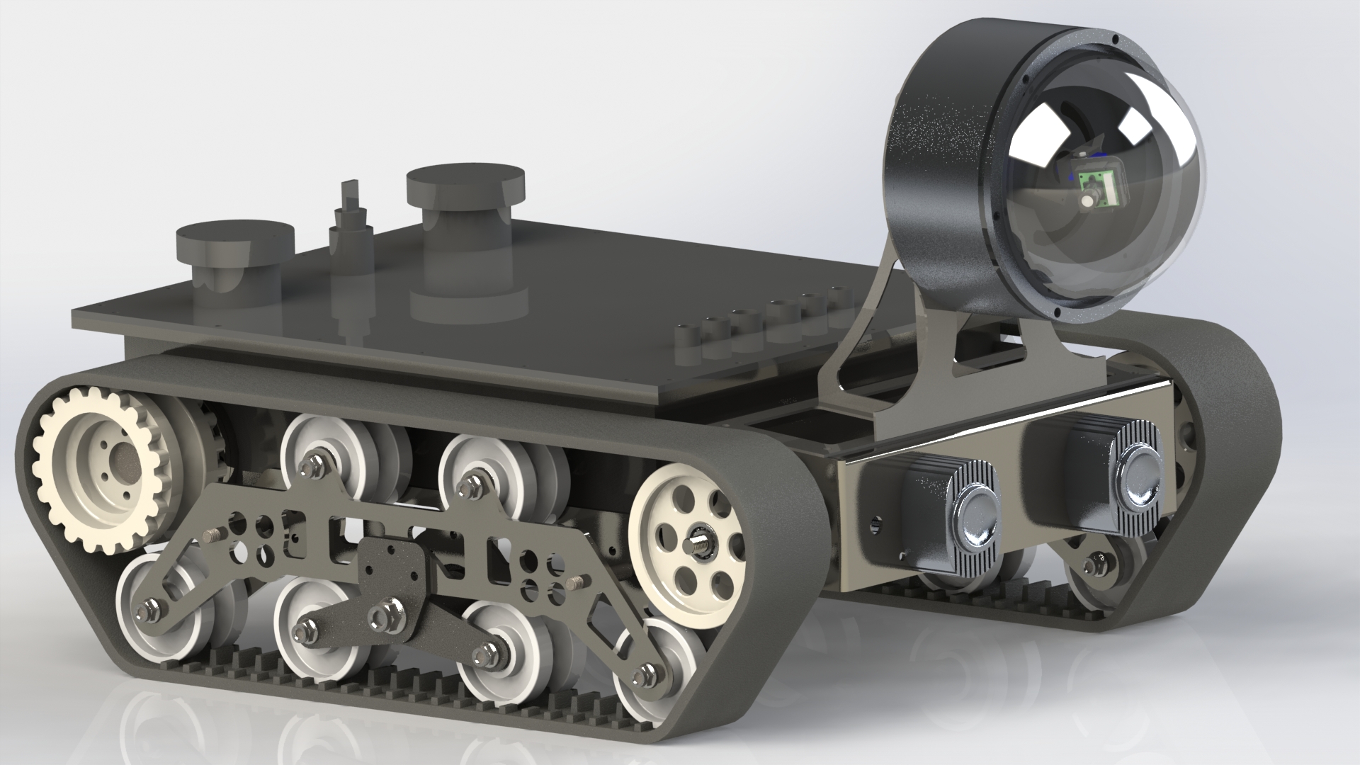T80-650  Tracked robot chassis （waterproof type）